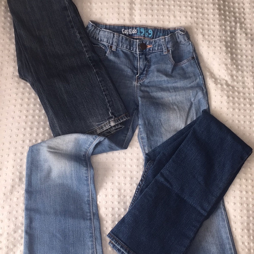 Bundle of girls size 10 bootcut blue jeans